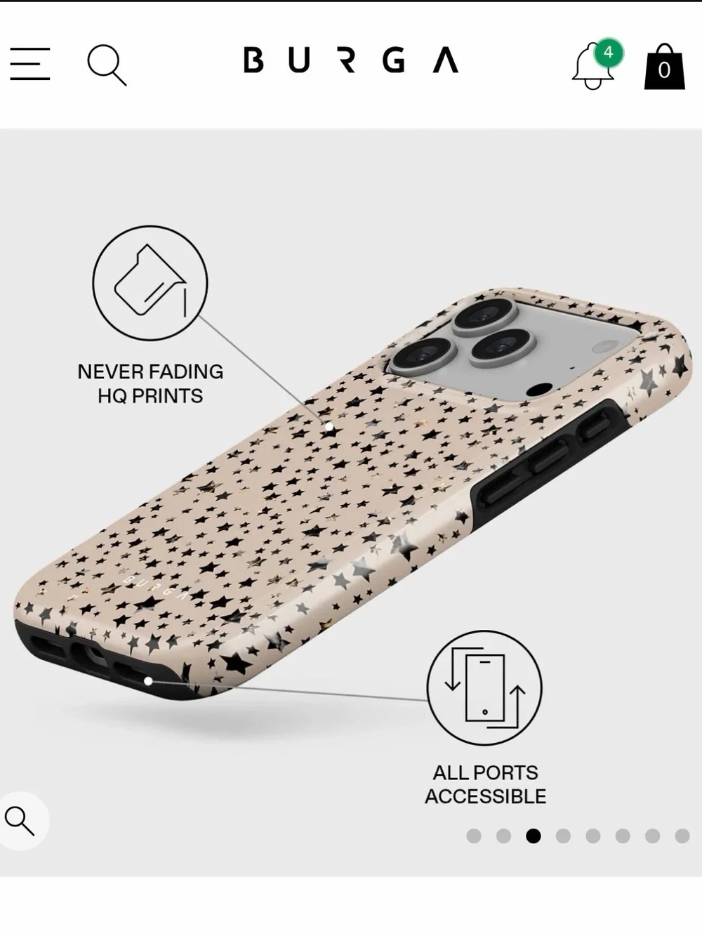 Burga “Sparkling Tiara” Phone Case & AirPods Case Set